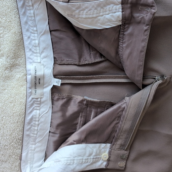 Aritzia Effortless Pants Nomad Taupe - Picture 8 of 9